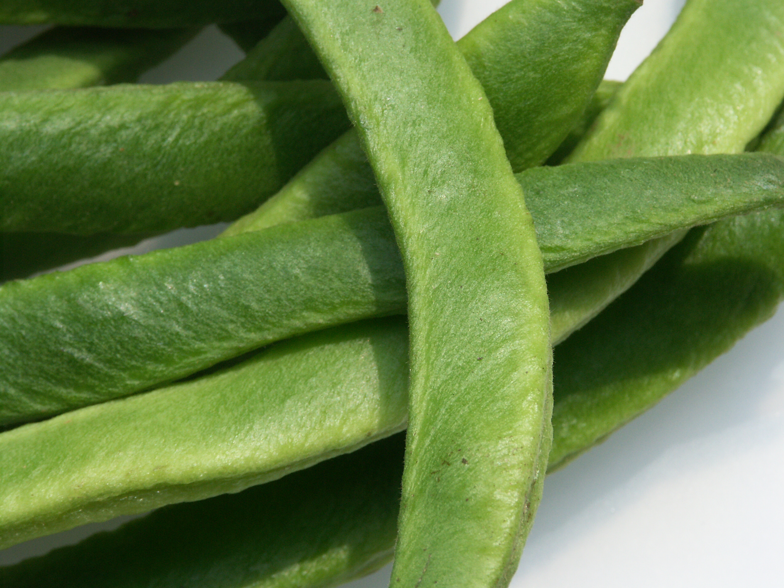 An image of runner beans waiting to load